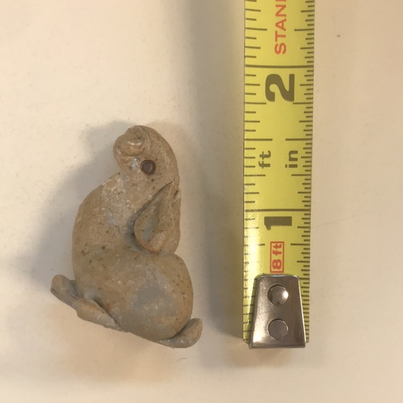 Handmade Miniature Clay Rabbit - Picture 4 of 4